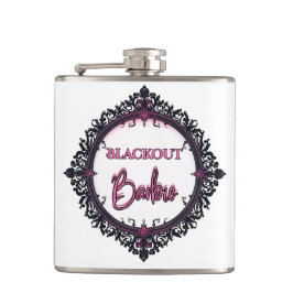 Petaca Blackout Barbie | Regalo de fiesta Dark Gla