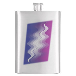 Petaca Blanco morado azul