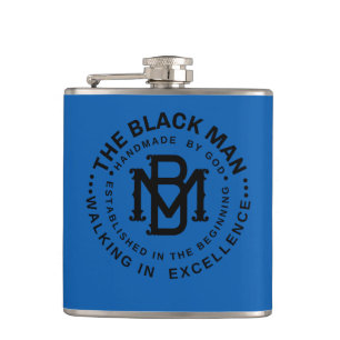 Petaca Blanco negro Emblema licor Vinyl Envuelto