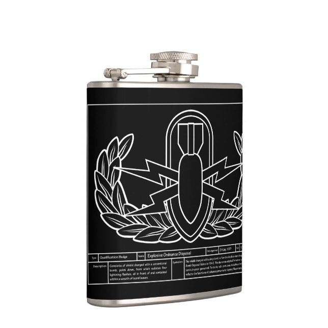 Petaca Blanco técnico del dibujo del EOD (Derecha)