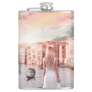 Petaca Blondie En La Venecia Romántica