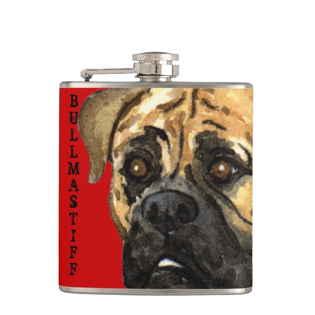 Petaca Bloque de color Bullmastiff (Anverso)