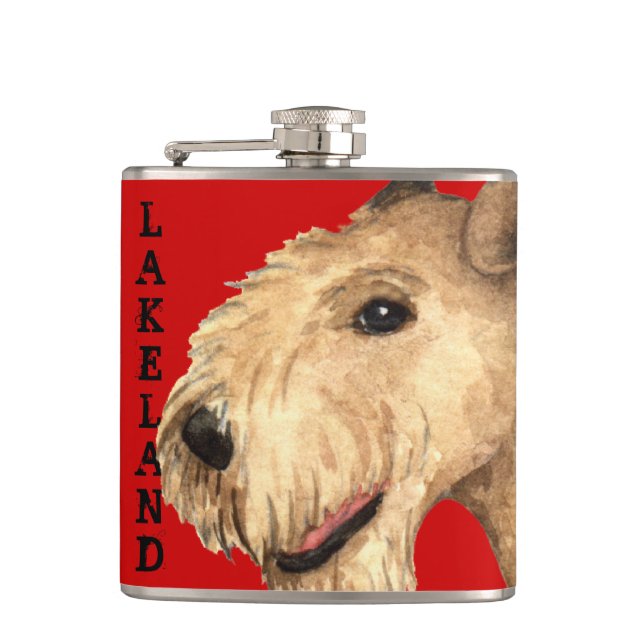 Petaca Bloque de color de Lakeland Terrier (Anverso)