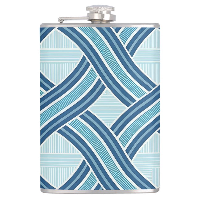 Petaca Blue Lines Pattern (Anverso)