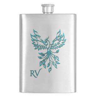 Petaca Blue Phoenix Rising en Monograma Blanco