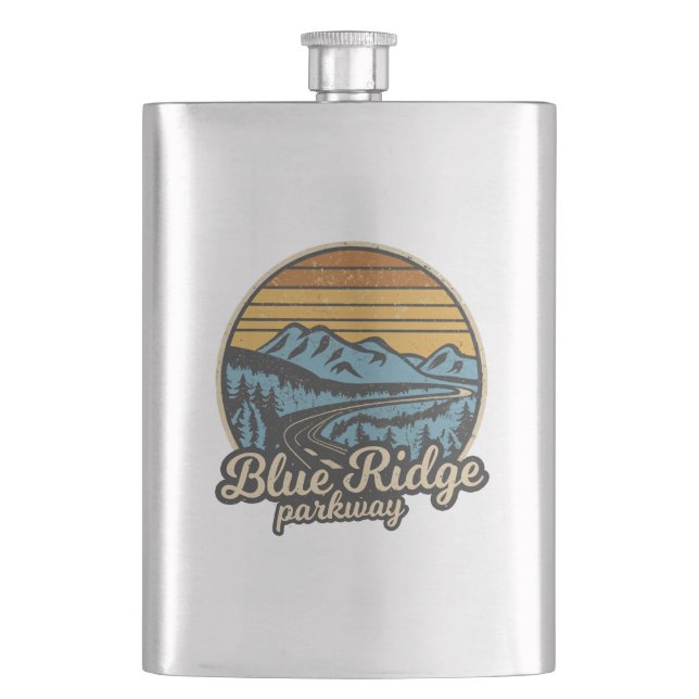 Petaca Blue Ridge Parkway Retro (Anverso)