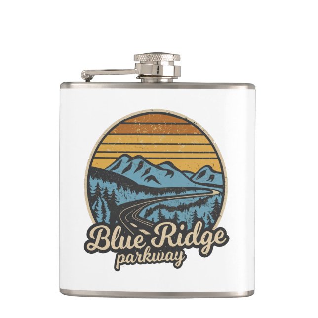 Petaca Blue Ridge Parkway Retro (Anverso)