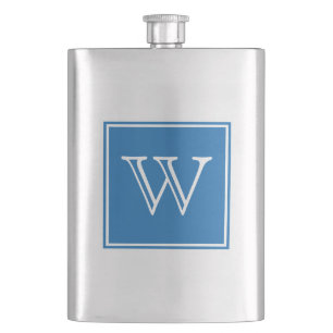 Petaca Blue Square Monograma Premium Flask