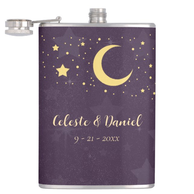 Petaca Boda Celestial Cielo Estrellado  (Abierto)