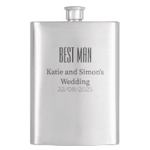 Boda de fiesta regalo Groomsman Hip Flask
