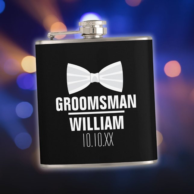 Petaca Boda de Padrino de Boda Personalizada (Custom Best Man Groomsman Wedding Flask)