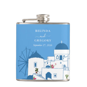 Petaca Boda en la isla griega de destino Santorini
