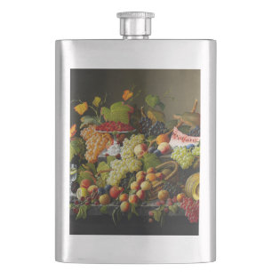 Petaca Bodegón de frutas abundantes de Severin Roesen