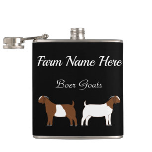 Petaca Boer Goer Farm Black Personalizado