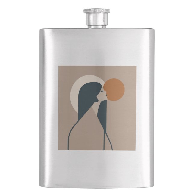 Petaca Boho Woman Sun (Anverso)
