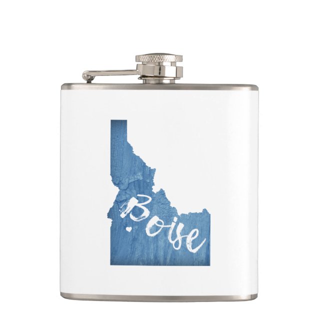 Petaca Boise, Grano de Madera Idaho (Anverso)