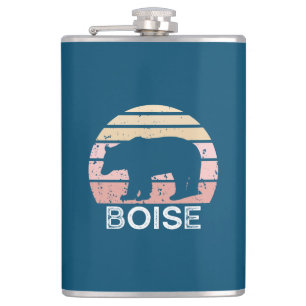 Petaca Boise Idaho Retro Bear