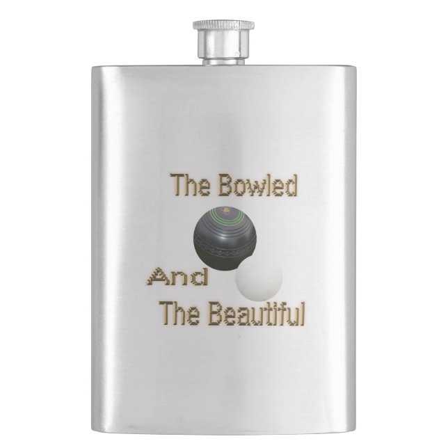 Petaca Bolas de césped divertidas y hermosas, hip flask (Anverso)
