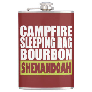 Petaca Bolsa de dormir sobre fuego de fuego Bourbon Shena