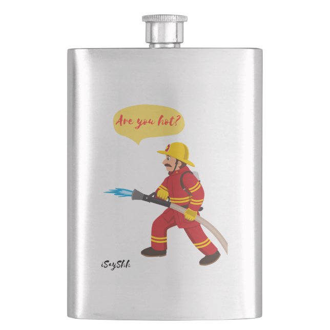 Petaca bombero, ¿estás caliente? (Anverso)