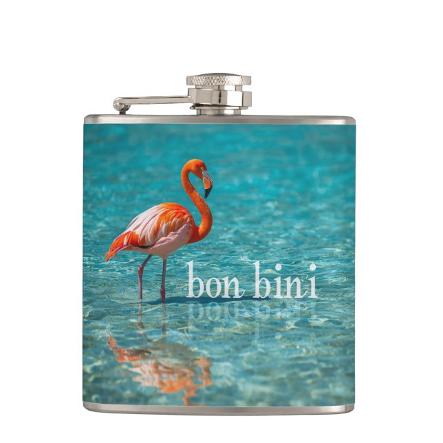 Petaca bon bini flamencos (Anverso)