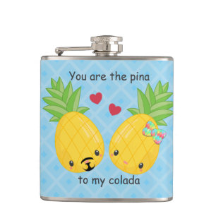 Petaca Bonito piña tropical Pina colada romántica