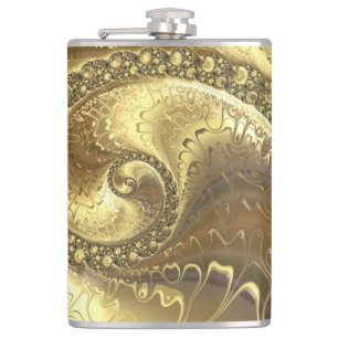 Petaca Bonitos tonos dorados