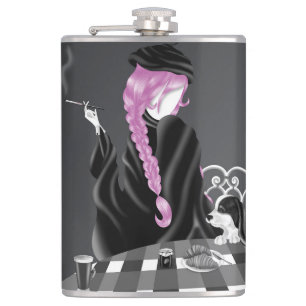 Petaca Bonjour Monsieur Bubblegum Hip Flask