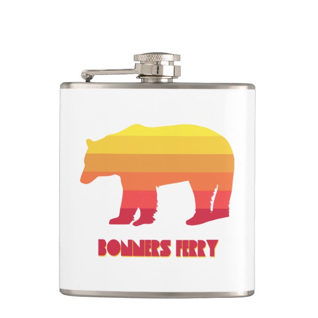 Petaca Bonners Ferry Idaho Rainbow Bear (Anverso)