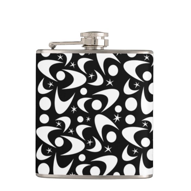 Petaca Boomerangs retro de mediados del siglo (Anverso)