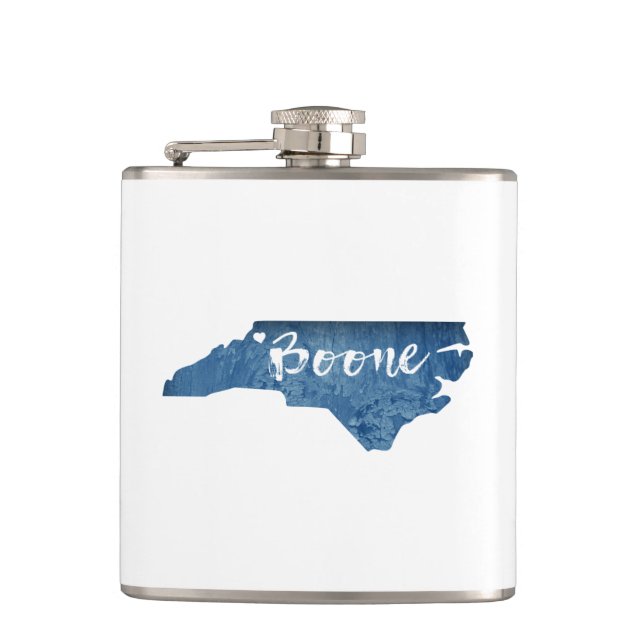 Petaca Boone North Carolina Wood Grain (Anverso)