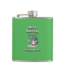 Petaca Bordes de puente. Día Mundial de la Radio.