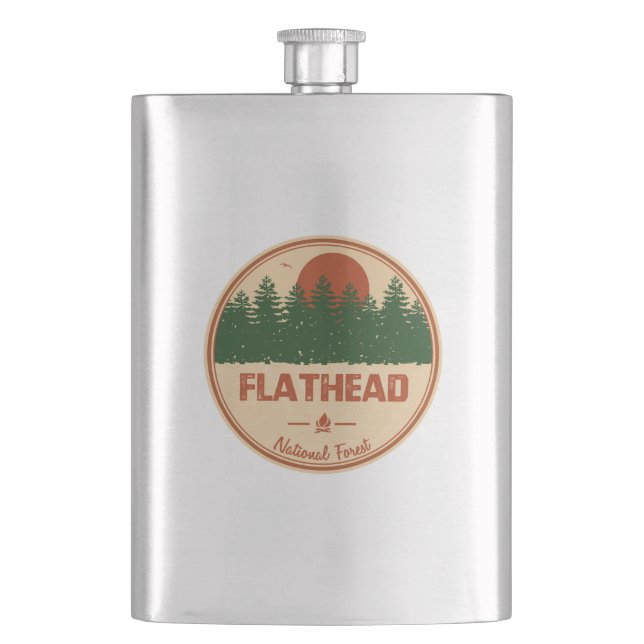 Petaca Bosque nacional de Flathead (Anverso)