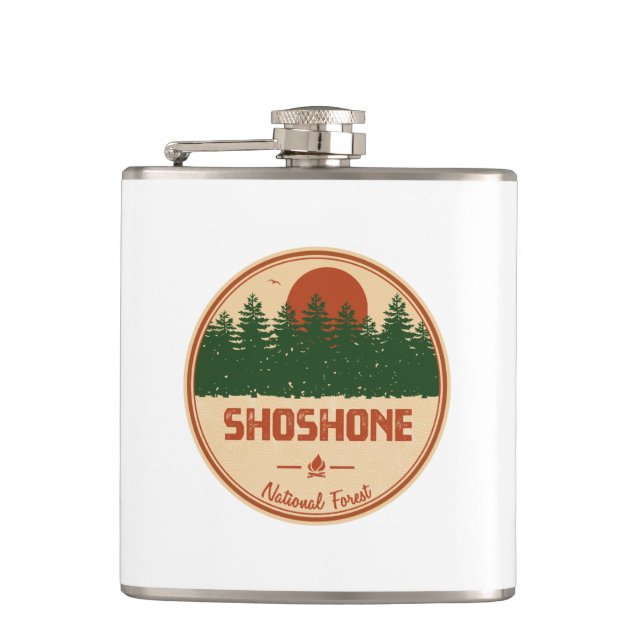 Petaca Bosque nacional de Shoshone (Anverso)