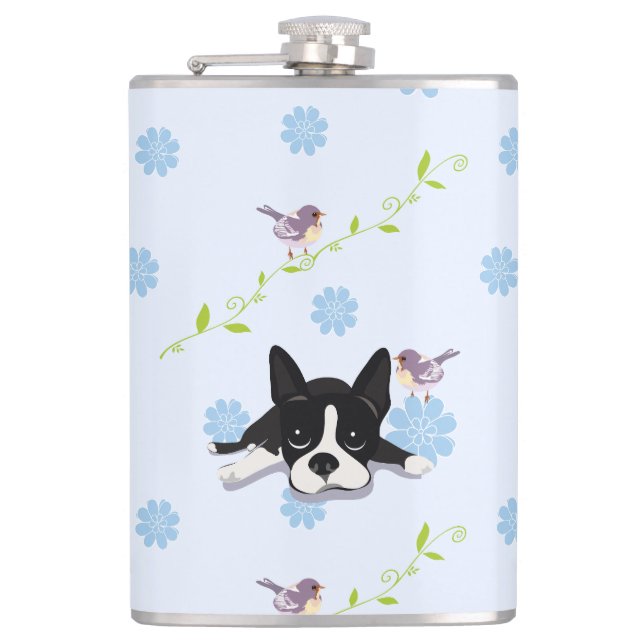 Petaca Boston Terrier (Anverso)