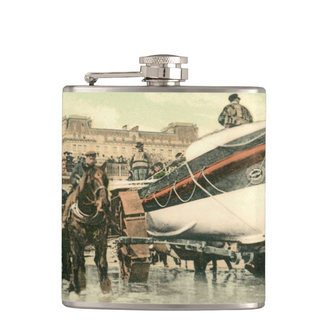 Petaca Bote salvavidas que lanza, Bridlington (1900) (Anverso)