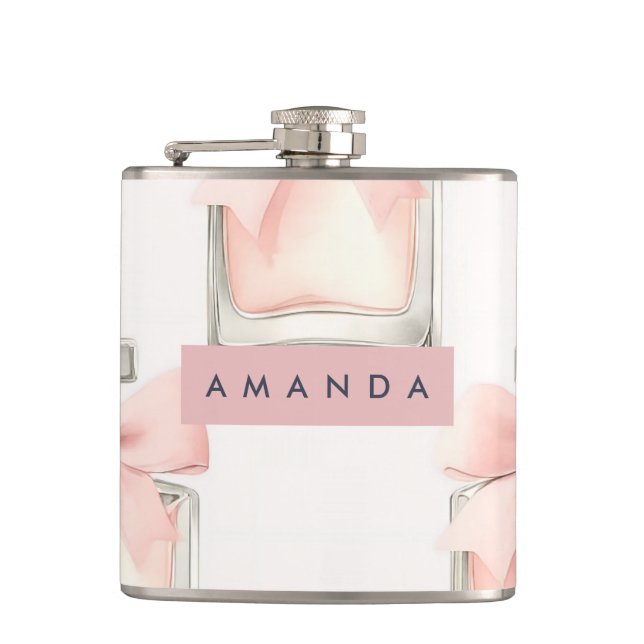 Petaca Botella de perfume de rubor personalizada con patr (Anverso)