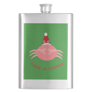 Petaca Botellas de cangrejo navidades