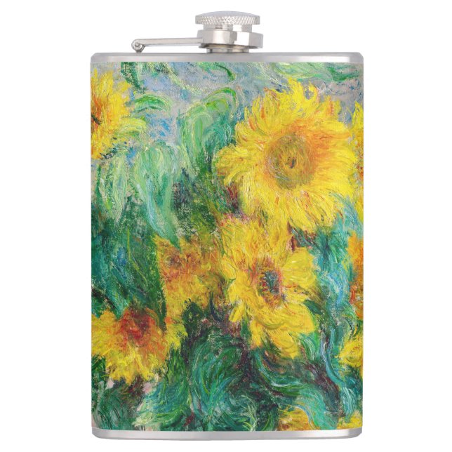 Petaca Bouquet de los girasoles Claude Monet (Anverso)