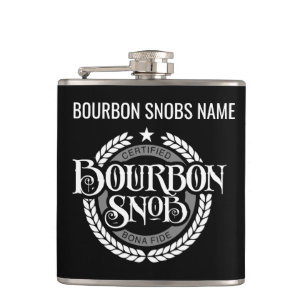 Petaca Bourbon Snob - gracioso borracho de whisky