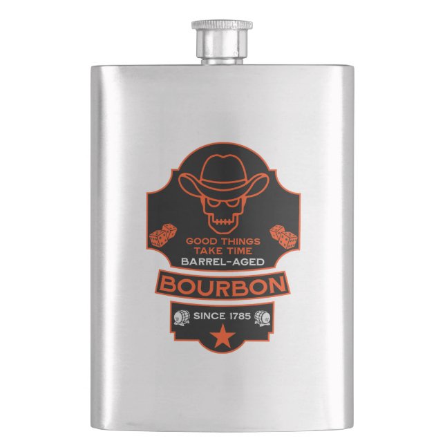 Petaca Bourbon Whiskey Art (Anverso)