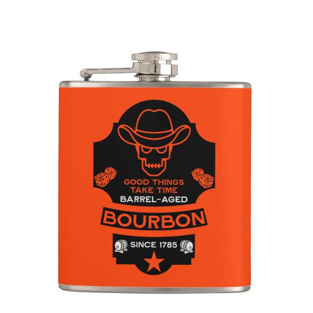Petaca Bourbon Whiskey Art (Anverso)