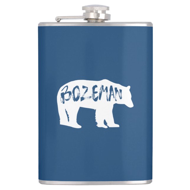 Petaca Bozeman Montana Bear (Anverso)