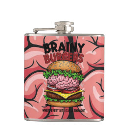 Petaca Brainy Burgers Flask