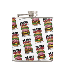 Petaca Brainy Burgers Flask