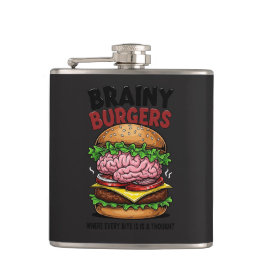 Petaca Brainy Burgers Flask