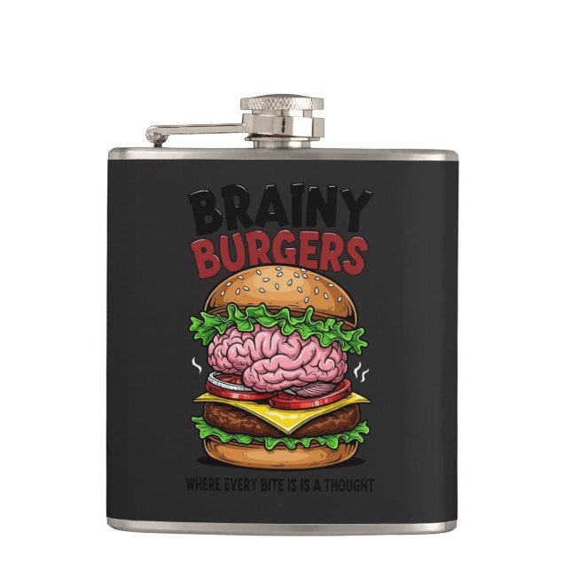 Petaca Brainy Burgers Flask (Anverso)