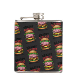 Petaca Brainy Burgers Flask