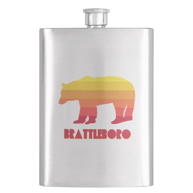 Petaca Brattleboro Vermont Rainbow Bear (Anverso)