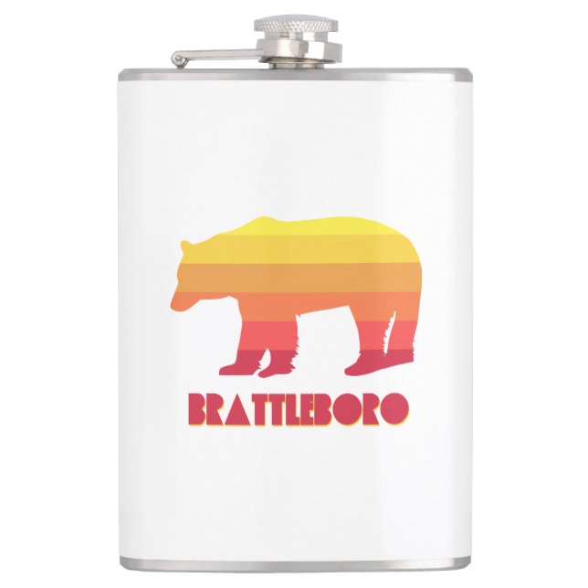 Petaca Brattleboro Vermont Rainbow Bear (Anverso)